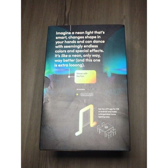 LIFX - SuperColor - Indoor Neon Flex 16ft Light Strip/Rope Light -RGBW LED Smart - Picture 3 of 12